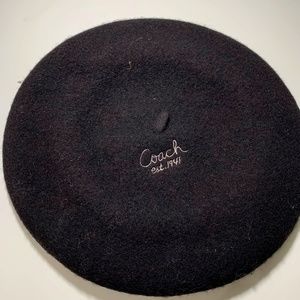 Coach black beret